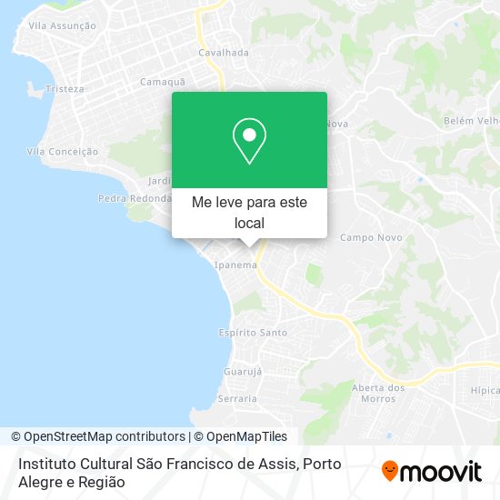 Instituto Cultural São Francisco de Assis mapa
