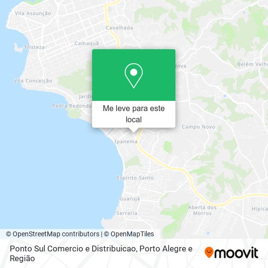Ponto Sul Comercio e Distribuicao mapa