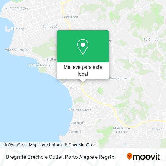 Bregriffe Brecho e Outlet mapa