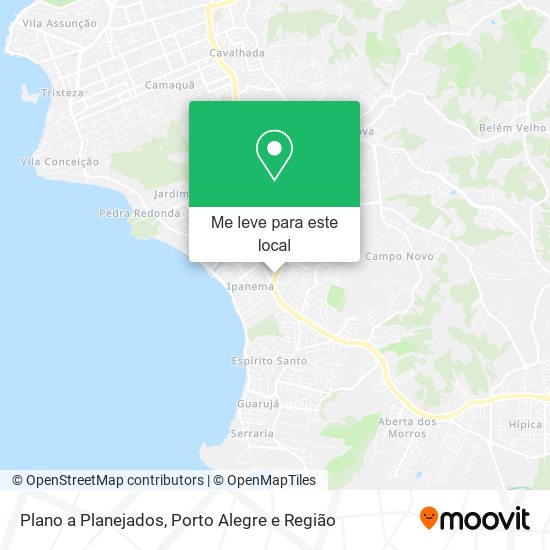 Plano a Planejados mapa