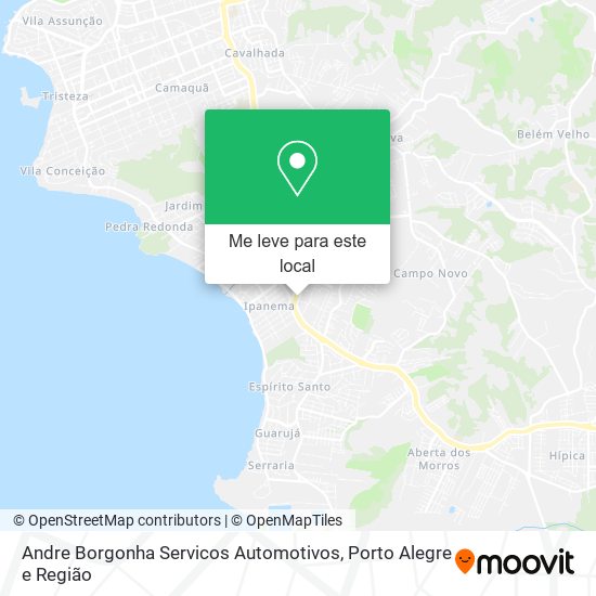 Andre Borgonha Servicos Automotivos mapa