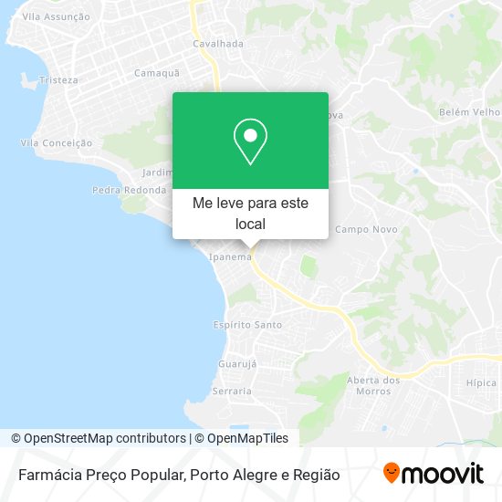 Farmácia Preço Popular mapa