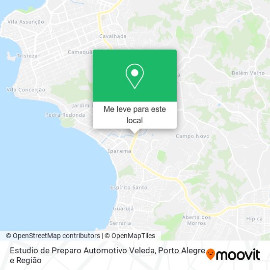 Estudio de Preparo Automotivo Veleda mapa