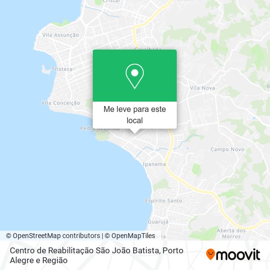 Centro de Reabilitação São João Batista mapa