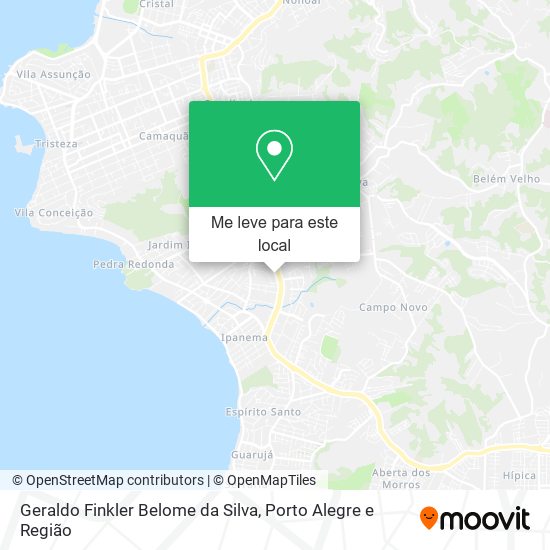 Geraldo Finkler Belome da Silva mapa