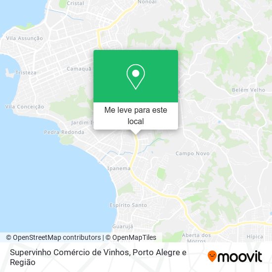 Supervinho Comércio de Vinhos mapa