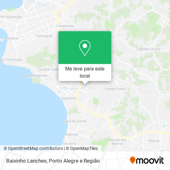 Baixinho Lanches mapa
