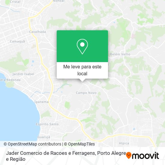 Jader Comercio de Racoes e Ferragens mapa