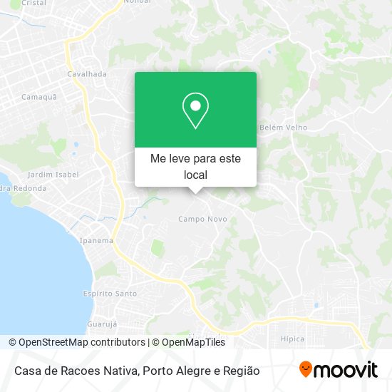 Casa de Racoes Nativa mapa