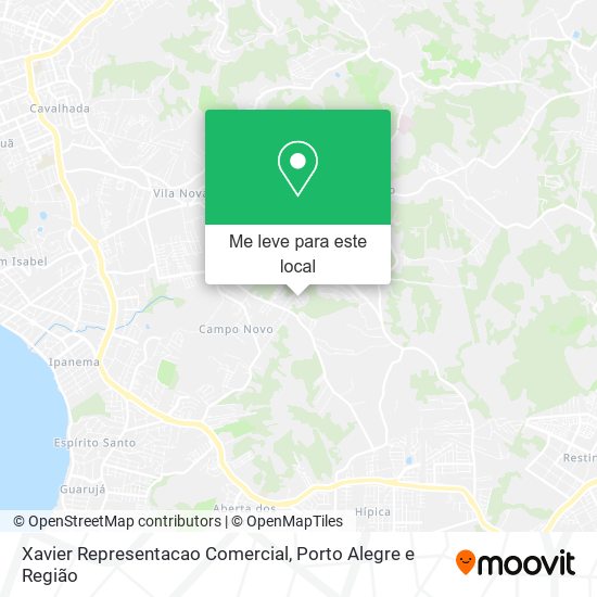 Xavier Representacao Comercial mapa