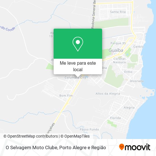 O Selvagem Moto Clube mapa