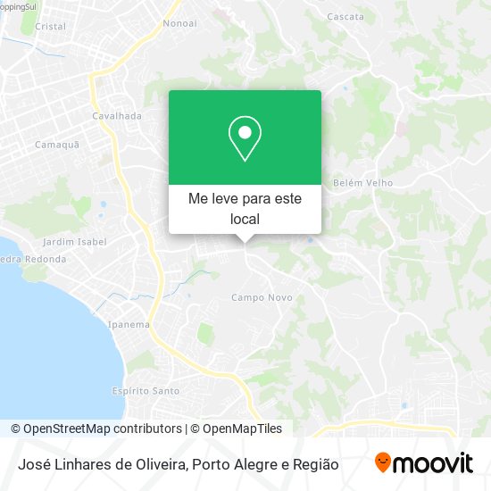 José Linhares de Oliveira mapa