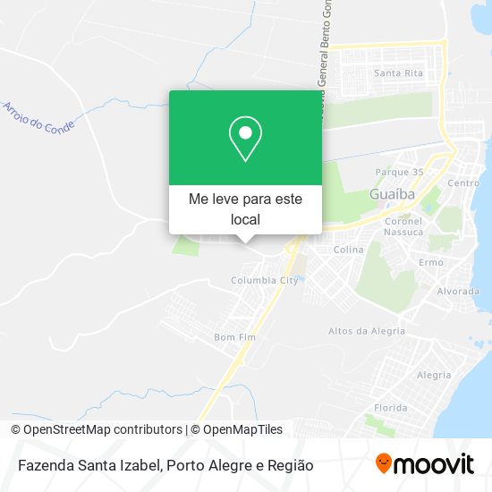 Fazenda Santa Izabel mapa