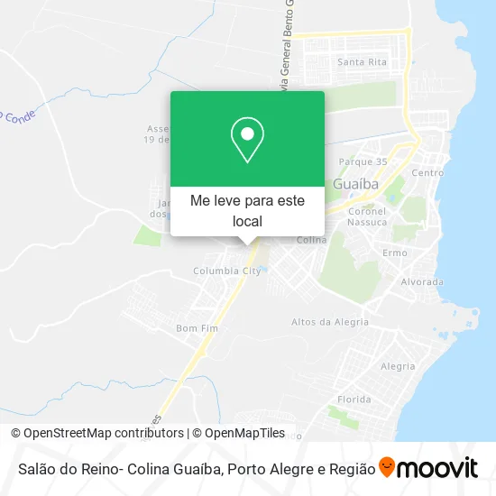 Salão do Reino- Colina Guaíba mapa