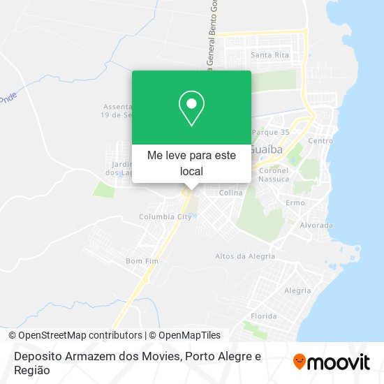 Deposito Armazem dos Movies mapa