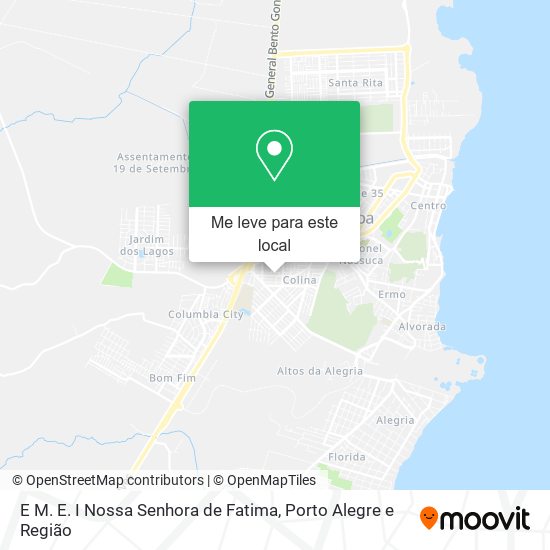 E M. E. I Nossa Senhora de Fatima mapa