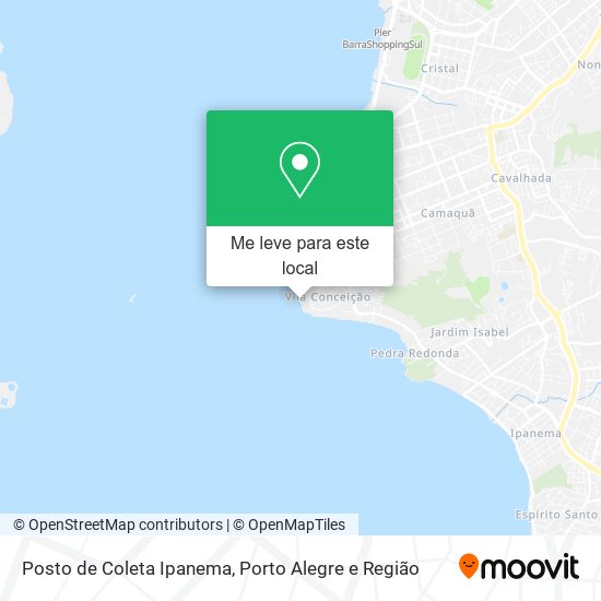 Posto de Coleta Ipanema mapa