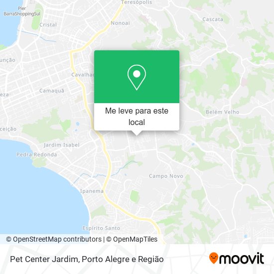 Pet Center Jardim mapa