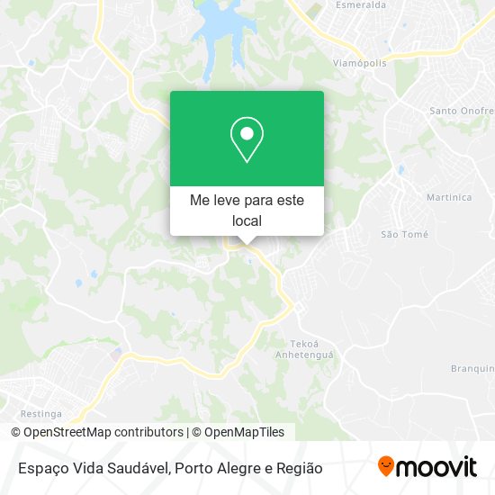 Espaço Vida Saudável mapa