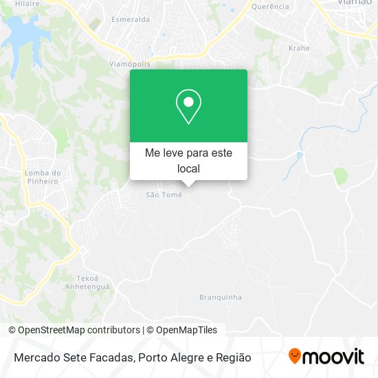 Mercado Sete Facadas mapa