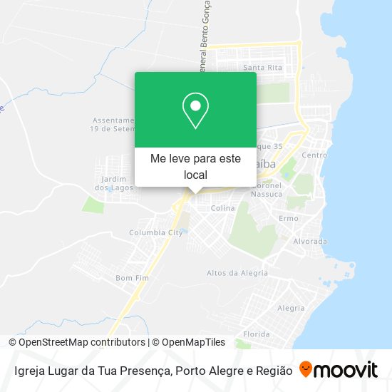 Igreja Lugar da Tua Presença mapa