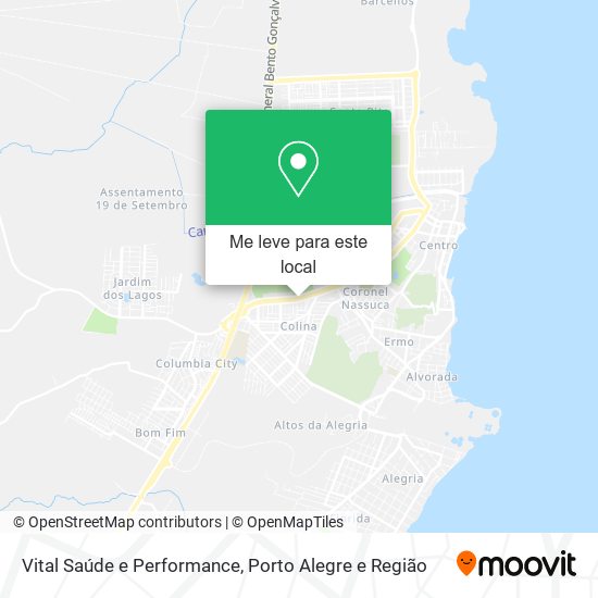 Vital Saúde e Performance mapa