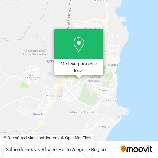 Salão de Festas Afceee mapa