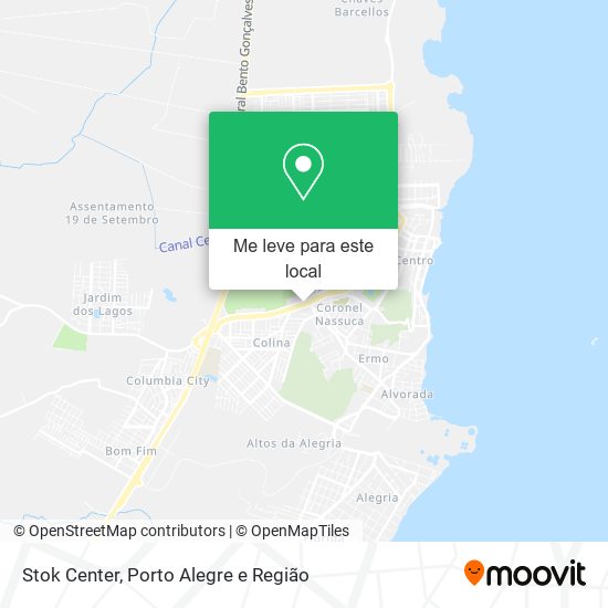 Stok Center mapa