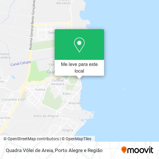 Quadra Vôlei de Areia mapa