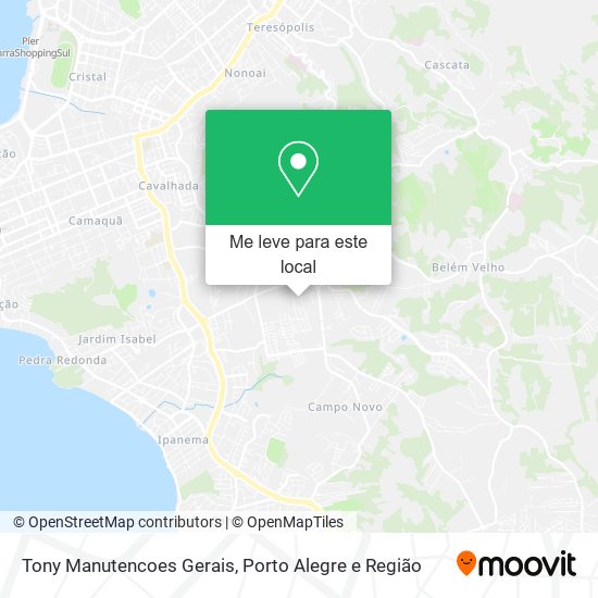 Tony Manutencoes Gerais mapa