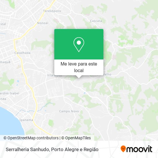 Serralheria Sanhudo mapa