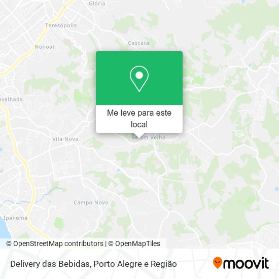 Delivery das Bebidas mapa