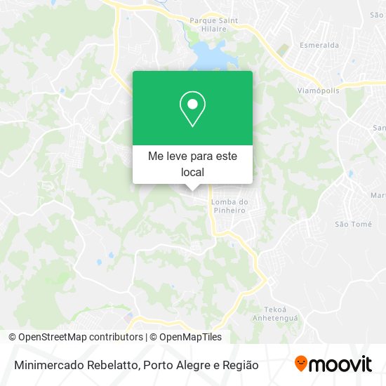 Minimercado Rebelatto mapa