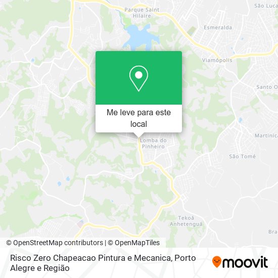 Risco Zero Chapeacao Pintura e Mecanica mapa