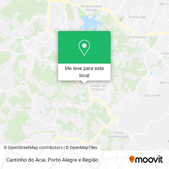 Cantinho do Acai mapa