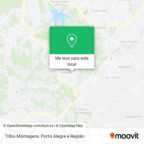 Tribo Montagens mapa