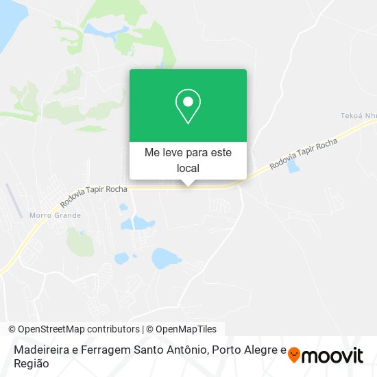 Madeireira e Ferragem Santo Antônio mapa