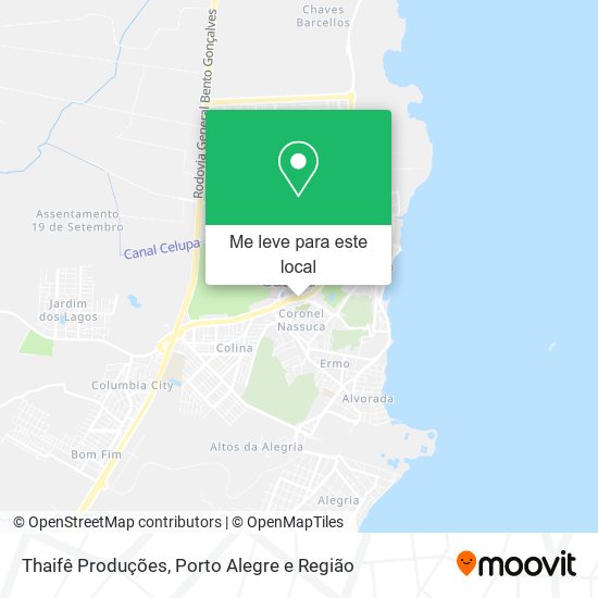 Thaifê Produções mapa