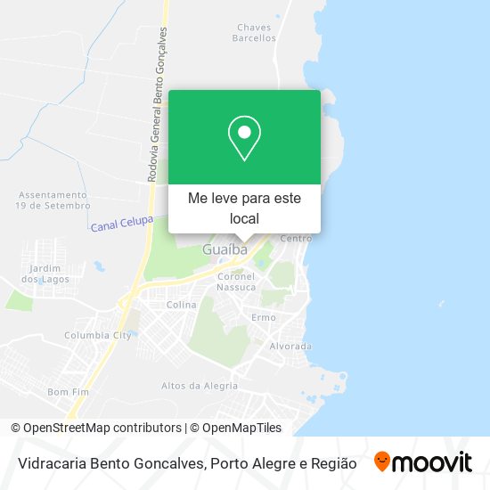 Vidracaria Bento Goncalves mapa