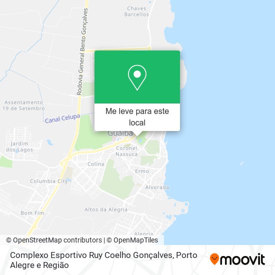 Complexo Esportivo Ruy Coelho Gonçalves mapa