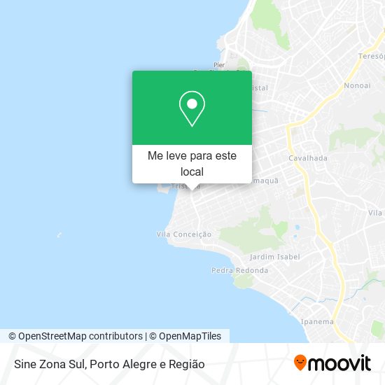 Sine Zona Sul mapa