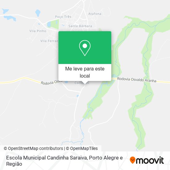 Escola Municipal Candinha Saraiva mapa