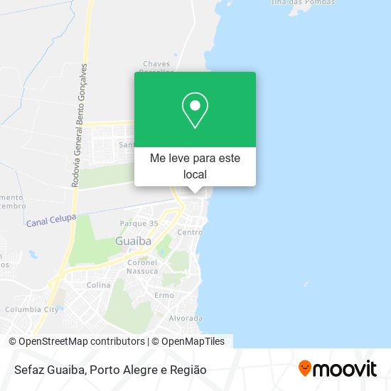 Sefaz Guaiba mapa