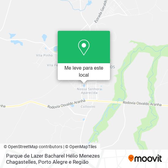 Parque de Lazer Bacharel Hélio Menezes Chagastelles mapa