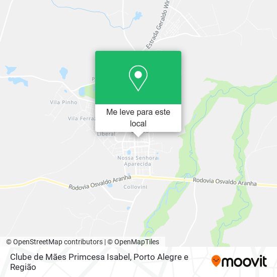 Clube de Mães Primcesa Isabel mapa