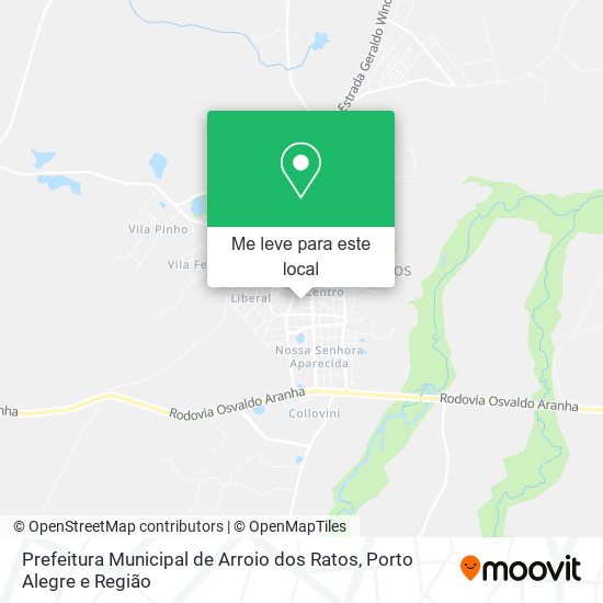 Prefeitura Municipal de Arroio dos Ratos mapa