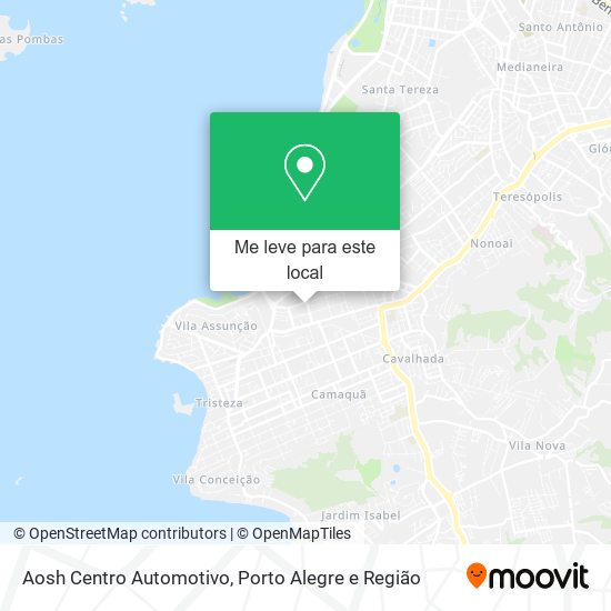 Aosh Centro Automotivo mapa