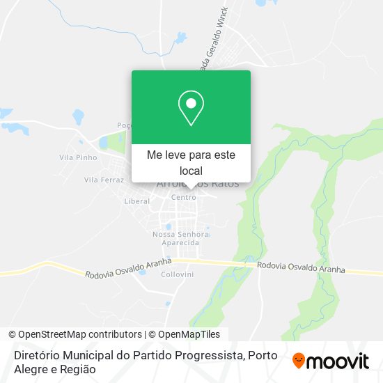 Diretório Municipal do Partido Progressista mapa