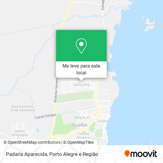 Padaria Aparecida mapa