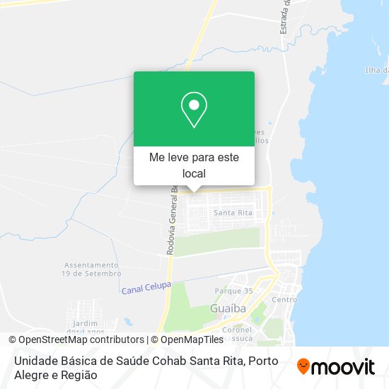 Unidade Básica de Saúde Cohab Santa Rita mapa